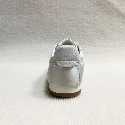Women comfort silk shoes with cotton make silver color and low-cut