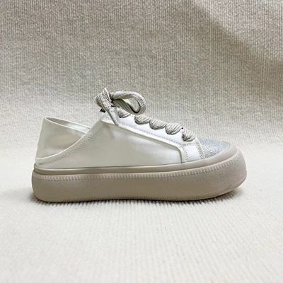 Heightening Platform Sneakers Women Silk Upper Running Shoes For Women