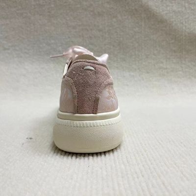 Women pink classic and comfort sneaker with silk lace daily use