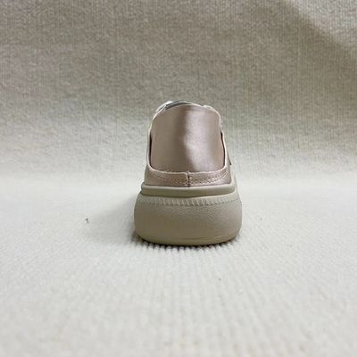 Classic Platform Sneakers Women Round Head And Thick Soled With Silk Surface