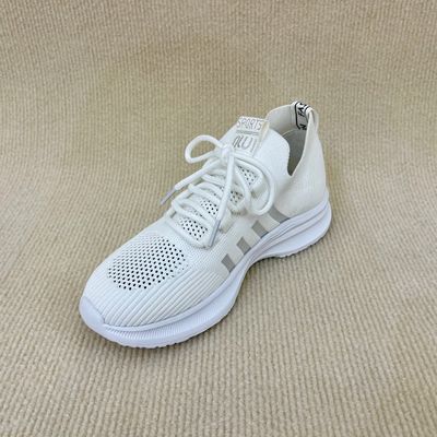 Lightweight White Sneakers Women Antislip Soft Leather White Trainers