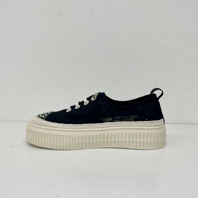 Women comfort breathable espadrilles with mesh upper and pearl low cut