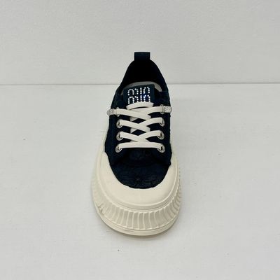 Mid Top Breathable Mesh Sneakers Black Womens Fashion Trainers