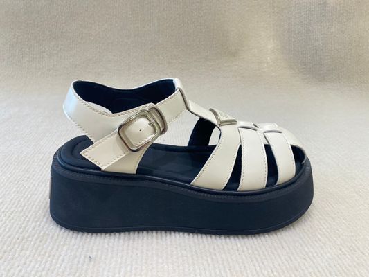 Black White Designer Platform Sandals US 5- US 10 Flat Platform Sandals