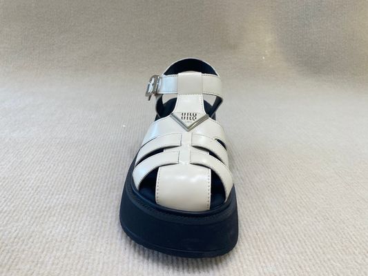 Black White Designer Platform Sandals US 5- US 10 Flat Platform Sandals