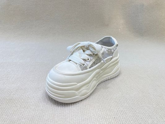 Women lace breathable espadrilles walking shoes with high top