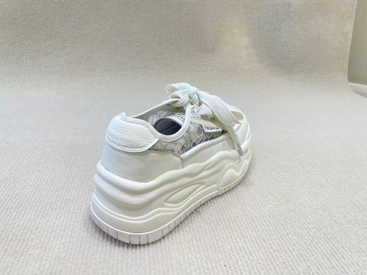 Women lace breathable espadrilles walking shoes with high top