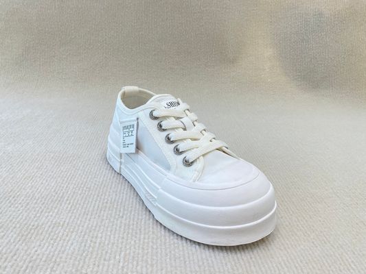 Fashion White Platform Sneakers Mesh Upper 2024 Summer Lacing And Leisure