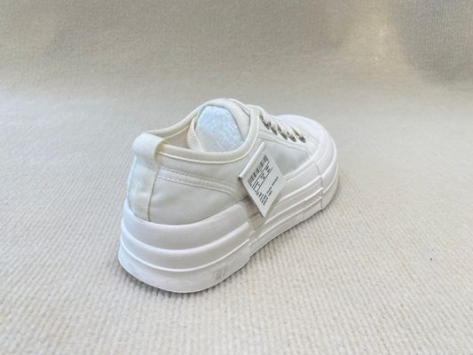 Fashion White Platform Sneakers Mesh Upper 2024 Summer Lacing And Leisure