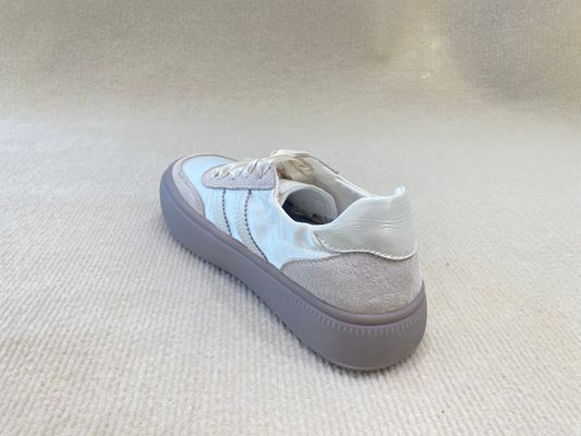 ODM White Satin Espadrilles Sneakers Soft Soled And Fashion Silk Ribbon