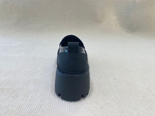 Ladies Thick Heel Mules Low Cut Bright Surface Womens Heeled Mules