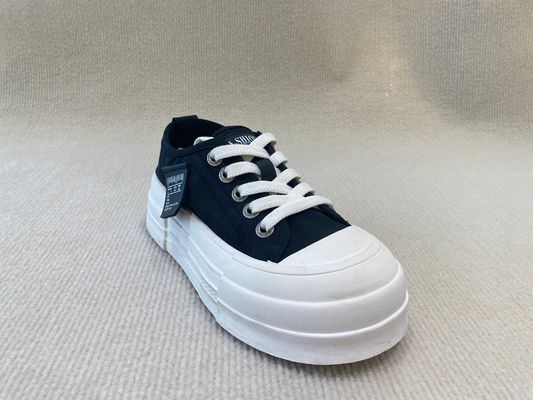 Size 35-40 Black And White Designer Sneakers Lace Up Thick Bottom Sneakers