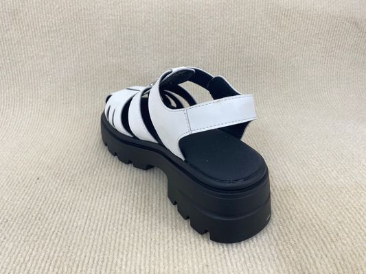 Thick Soled White Platform Sandals TPR Comfortable Platform Sandals