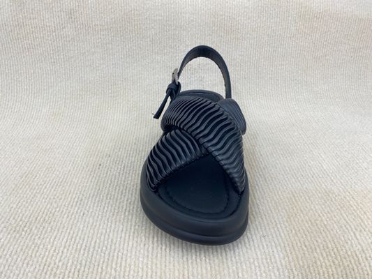 Flat Heel Women Black Flip Flops For Beach Pool Summer Black Platform Flip Flops