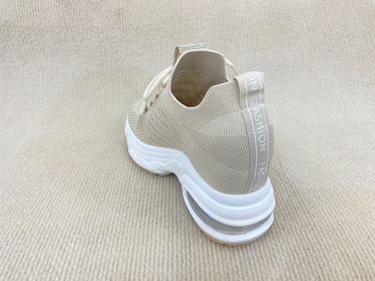 Lacing And Heightening Comfortable Platform Loafer Heels White