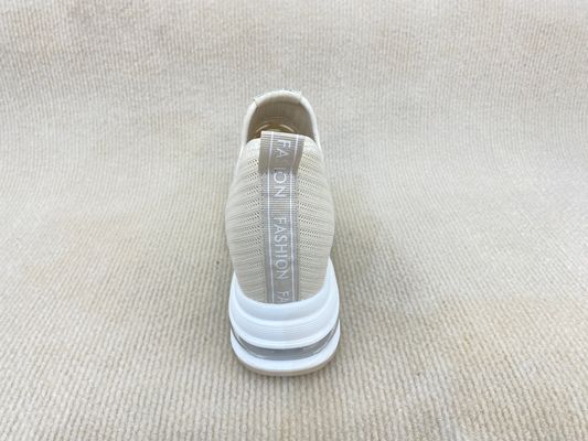 Breathable Platform Loafers Women Heightening Slip On Platform White Loafers