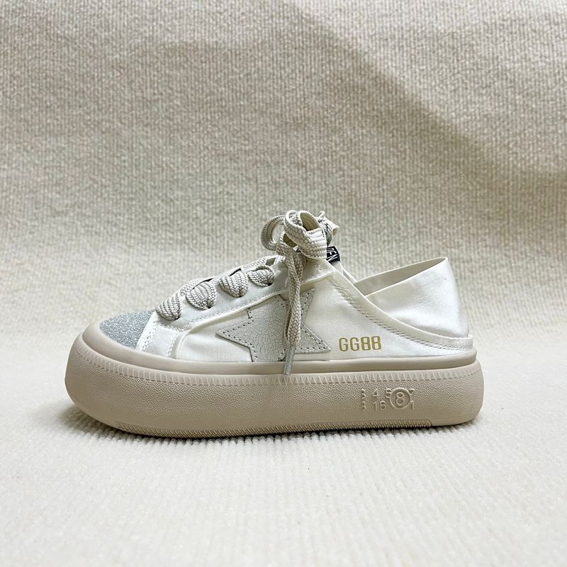 Heightening Platform Sneakers Women Silk Upper Running Shoes For Women