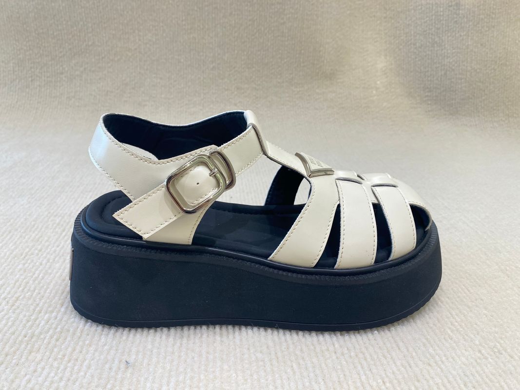 Black White Designer Platform Sandals US 5- US 10 Flat Platform Sandals
